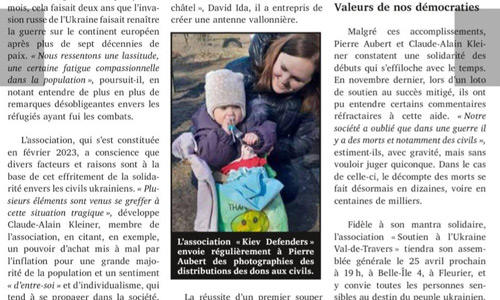Soutien à l'Ukraine Val-de-Travers
Faire vivre la flamme de la solidarité.