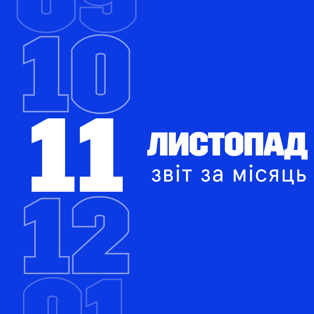 Звітуємо за листопад 2024